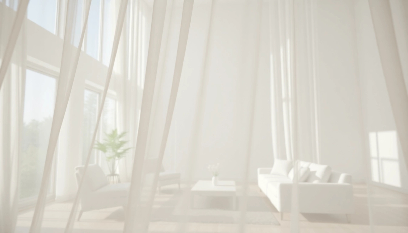 Maak een warme en uitnodigende ruimte met lichte en transparante stoffen die de kamer verfraaien.