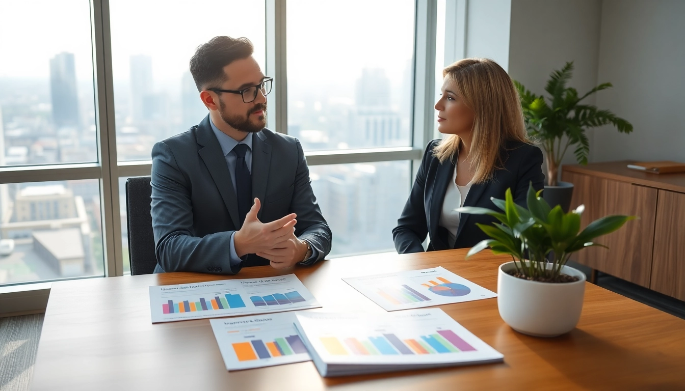 Understanding warranty protection plans with a financial planner in a bright, professional setting.