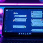 Engaging NSFW AI chat interface highlighting colorful conversations and playful characters.