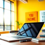 Engaging workspace highlighting Brightet tools and technology in a vibrant setting.