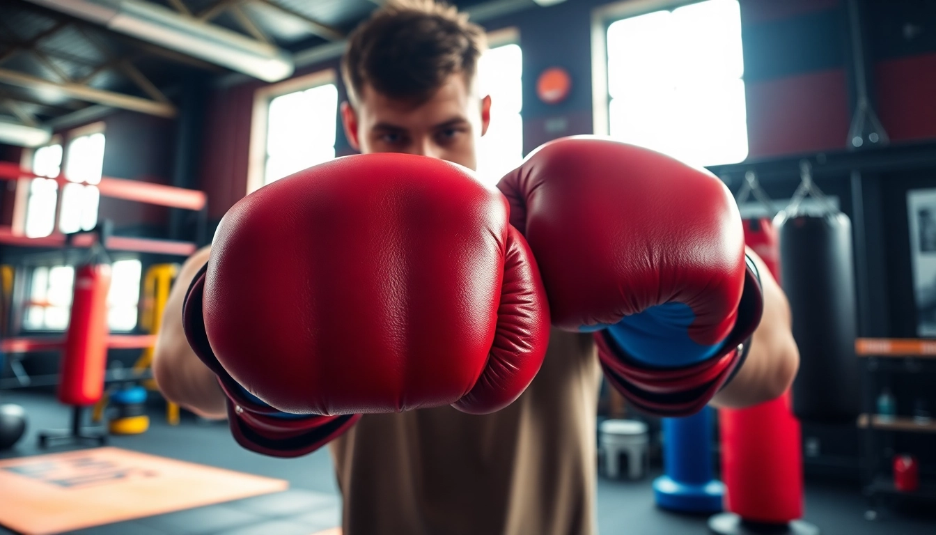 Hochwertige MMA gloves in action, betont durch klare Details und energische Trainingseinheit.