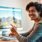 Creating an image circle crop effortlessly using an online tool for profile pictures.