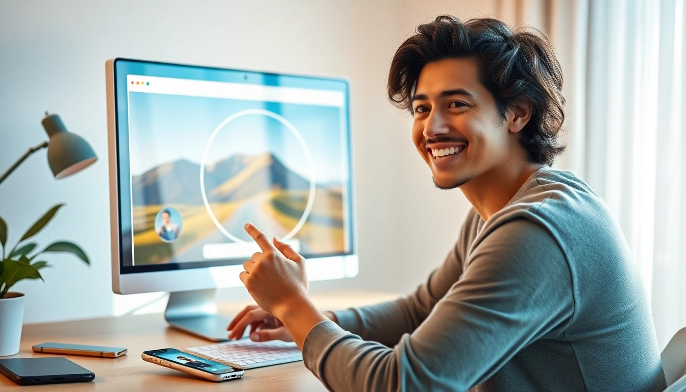 Creating an image circle crop effortlessly using an online tool for profile pictures.