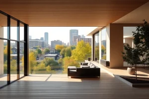 A stunning design by a Boston residential architecture firm highlighting modern urban living.