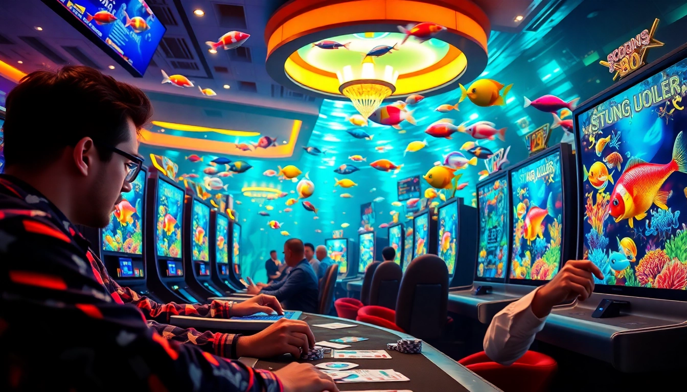 Experience thrilling bắn cá đổi thưởng gameplay with vibrant graphics and exciting underwater action.