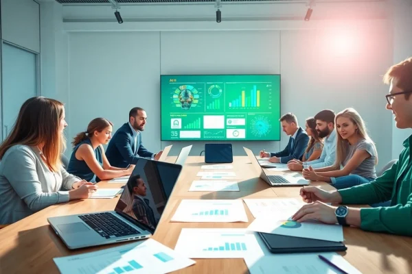 Spotkanie na temat AI w Europie z przedstawicielami różnych branż i technologiami.