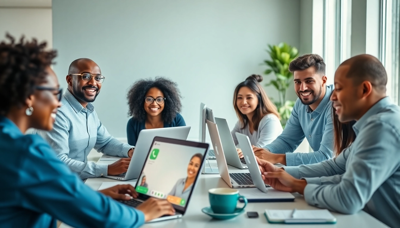 WhatsApp Web in action with diverse users enjoying seamless communication on devices.