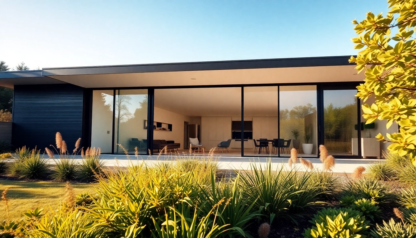 Contemporary Home Expansion showcasing sleek architectural design and lush landscaping.