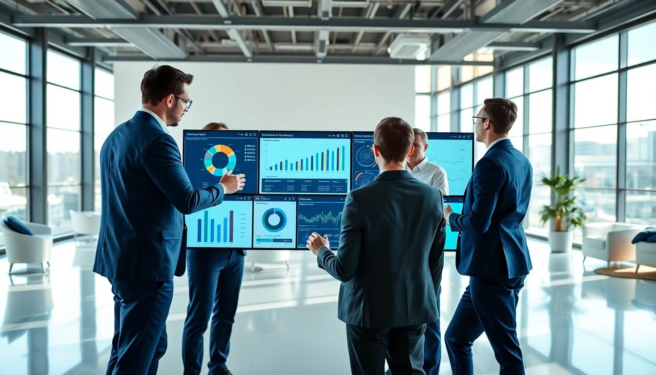 Engage with competitive intelligence faqs through collaborative analysis in a modern office.