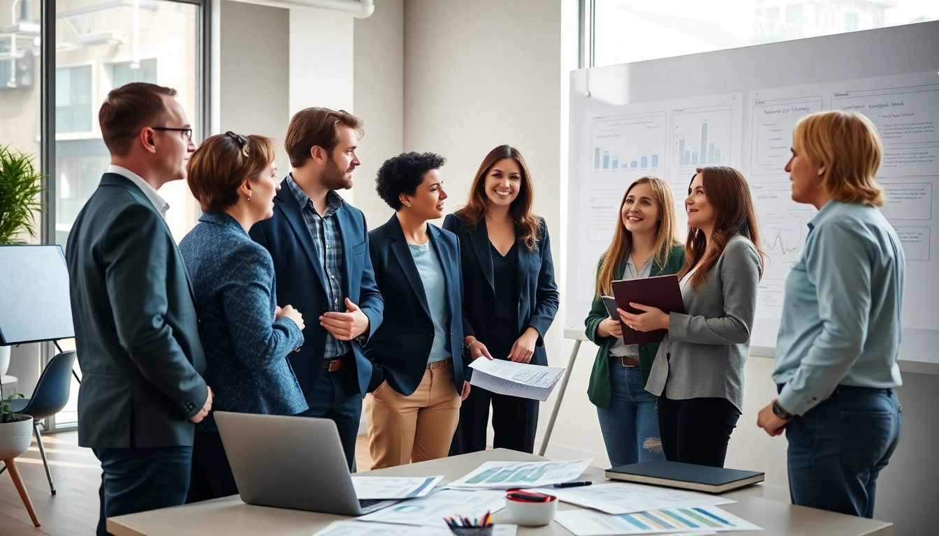 Team collaborating on Acquisition Planning strategies in a modern office setting.