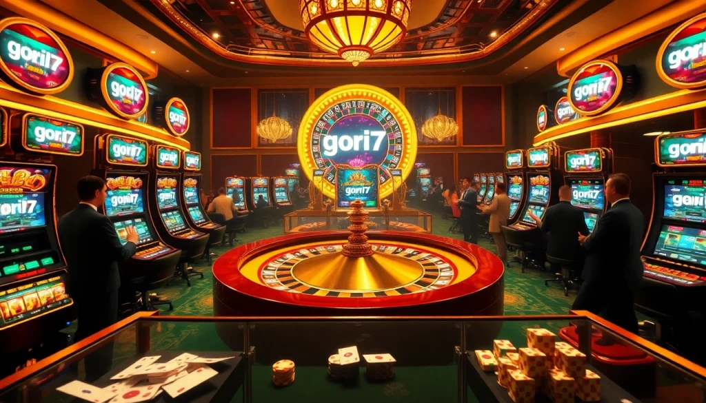 Experience thrilling gameplay at gori77 casino with luxurious roulette and vibrant slot machines.