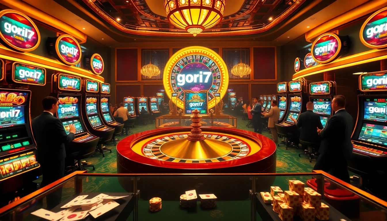 Experience thrilling gameplay at gori77 casino with luxurious roulette and vibrant slot machines.