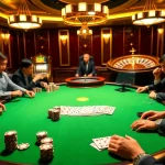 Exciting poker game scene at https://go88casino.pro/ showcasing vibrant chips and professional gameplay.