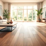 Enhance your home decor with premium vinyl flooring harmonizing elegance and style.
