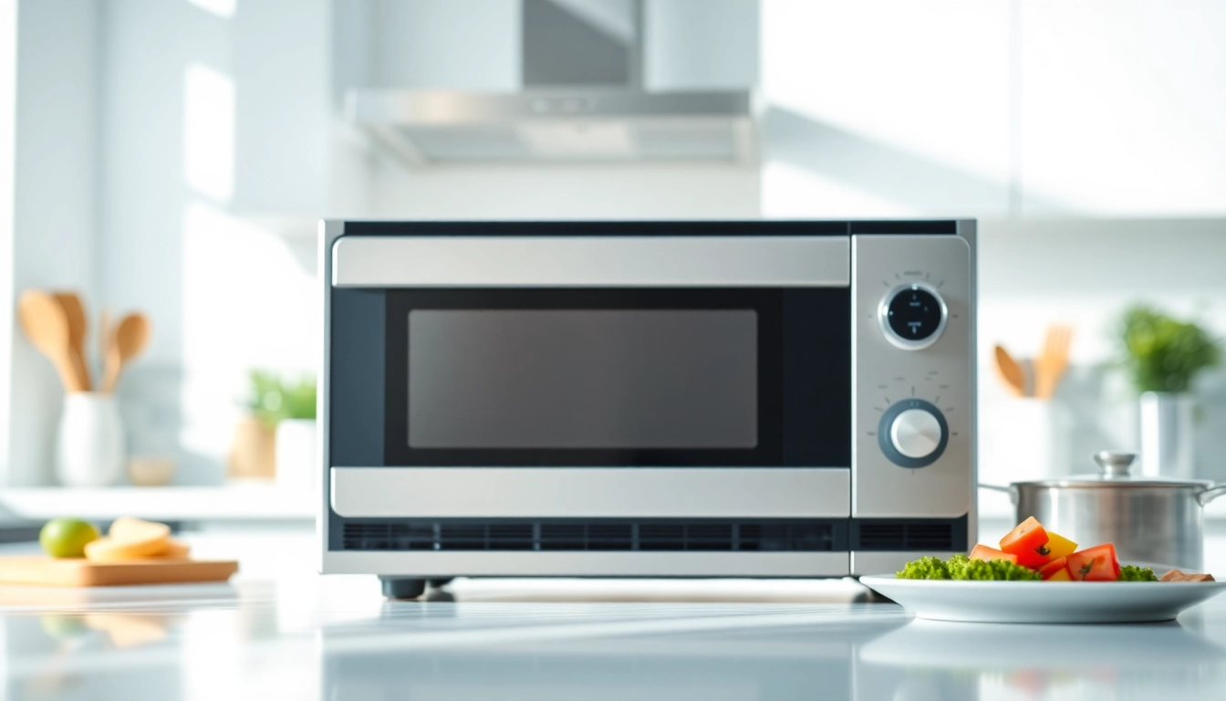 Enhance your cooking with a modern Microwave Oven featuring sleek design and advanced features.