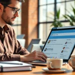 Scrape LinkedIn leads from search results using advanced data analysis techniques in a modern workspace.