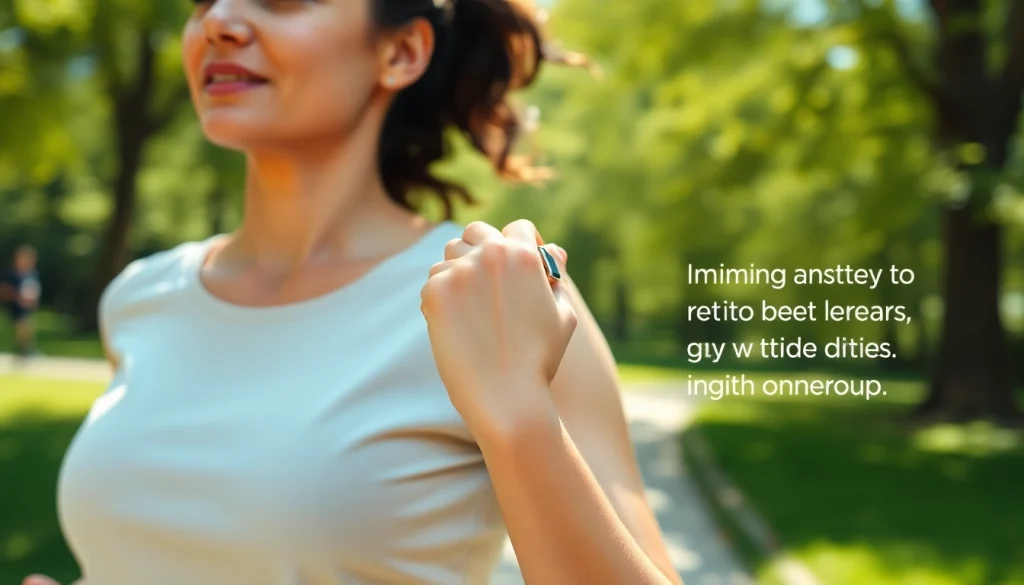 Wearing a stylish Health Ring during a morning run amidst nature.