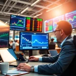 Analyze VRTX stock price data with a professional stock market analyst in a modern trading environment.