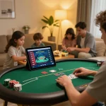 Engage with top quality widgets while playing poker online, creating strategic moments in a cozy home atmosphere