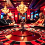 Faszination beim casino spielen am Roulette-Tisch mit lebhaften Tipps und konzentrierten Spielern.