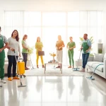 Providing reliable cleaning services near me in a bright and inviting home environment.