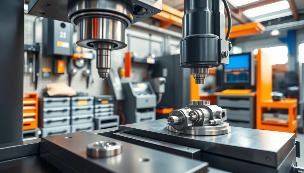 Showcasing Chiheng Custom CNC Machining with precision equipment in a modern manufacturing environment.