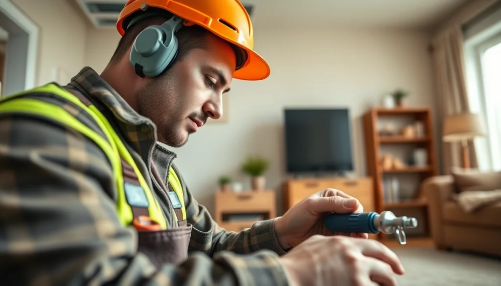 Gas engineer bristol fixing a heating system in a modern home, showcasing expertise.