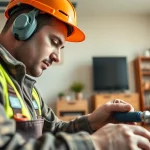 Gas engineer bristol fixing a heating system in a modern home, showcasing expertise.