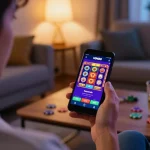 Experience online gaming excitement with Link MM88 in a cozy home setting.
