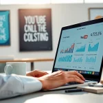 youtube 再生回数 購入を分析するデジタルマーケティング専門家の姿
