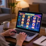 Player enjoying a thrilling session on paris888 with an engaging online gaming interface and strategic notes