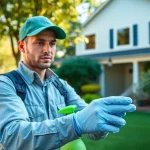 Apply the best insect control for homes with a pest control technician focused on treatment.