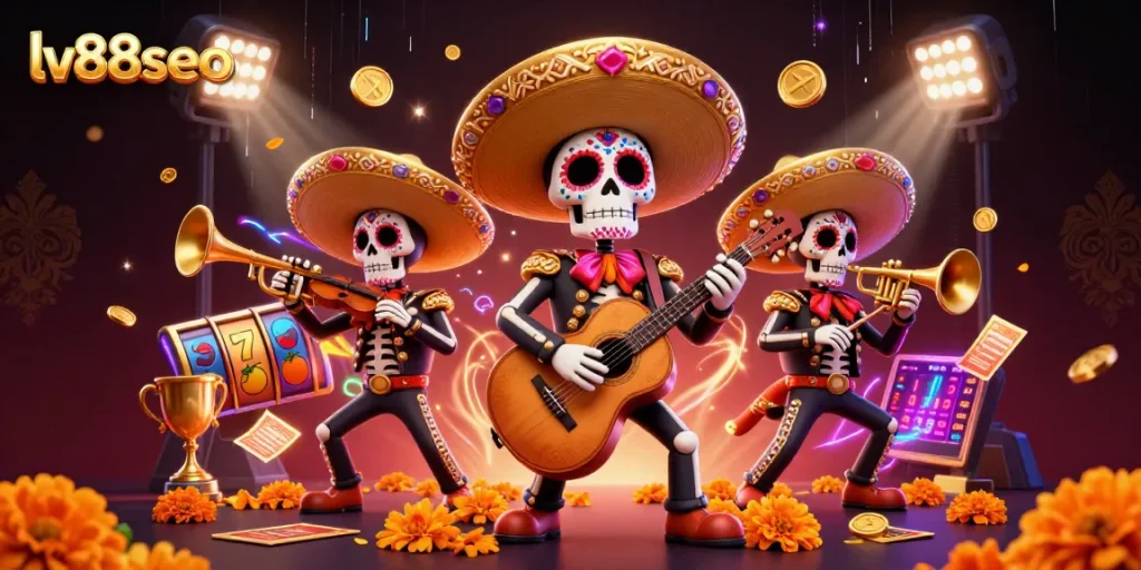 Experience the thrill of gambling with liveliness at lv88seo's vibrant celebration featuring energetic mariachi musicians.