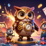 Experience thrilling wins with slot zeus in a vibrant, detailed 3D casino illustration.