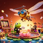 Join the excitement of a 1 on 1 video call free in a vibrant casino-themed illustration.