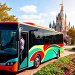 Explore Disneyland Paris airport transfer services with convenient shuttle bus options at the park.