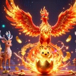 Découvrez l'univers captivant du casino français en ligne avec des machines à sous et un phoenix flamboyant.