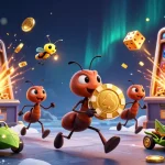 Faites l'expérience de l'excitation du casino en ligne francais avec cette illustration animée dynamique.