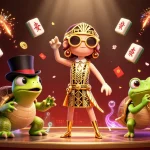 Vivez l'expérience de casino français en ligne avec un crâne art déco, une tortue en haut de forme et une grenouille musicienne.