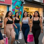 Pengguna GOKIL33 mengenakan Colombian shapewear Galess di Jakarta, menunjukkan gaya fashion yang beragam.